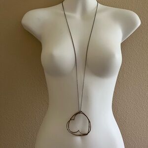 John Hardy Bamboo 925 Silver Two-Heart Necklace Pendant Set Multi Style